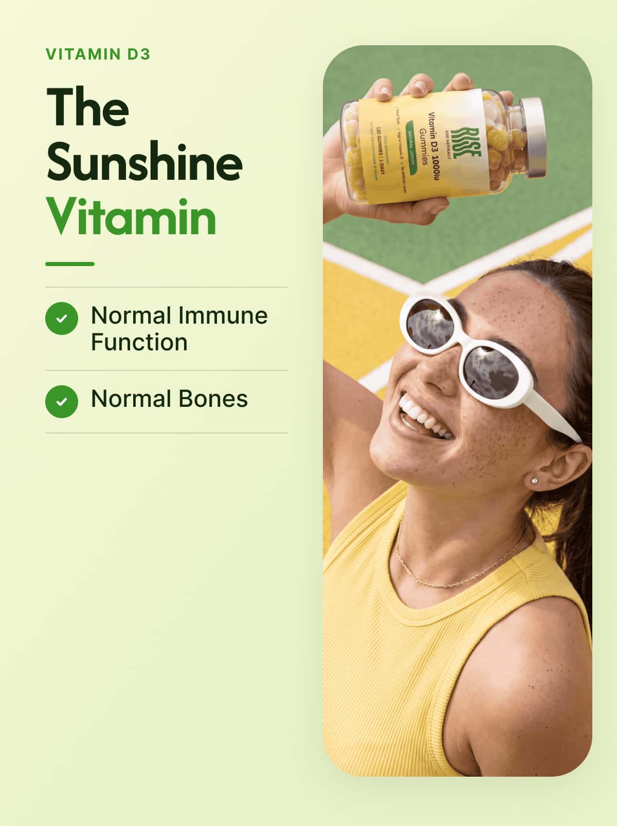 Vitamin D3 1000iu - 150 Lemon Flavour Gummies (150 Days · 16p A Day)