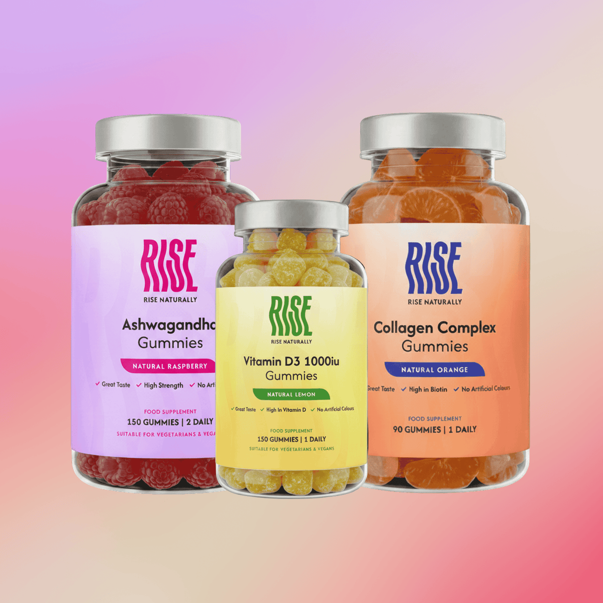 The Full RISE (Ashwagandha + Collagen + Vitamin D3)