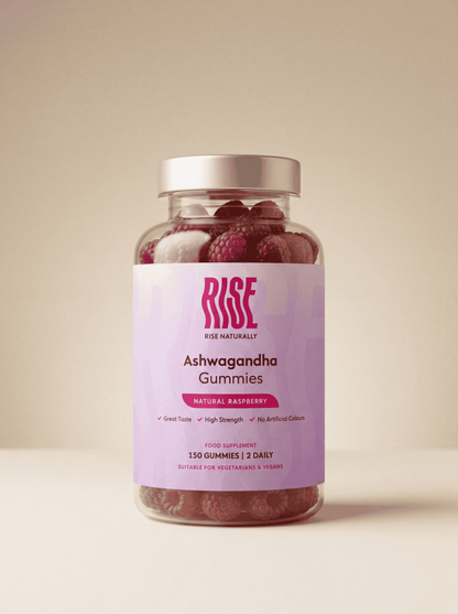 Ashwagandha 600mg - 150 Natural Raspberry Flavour Gummies