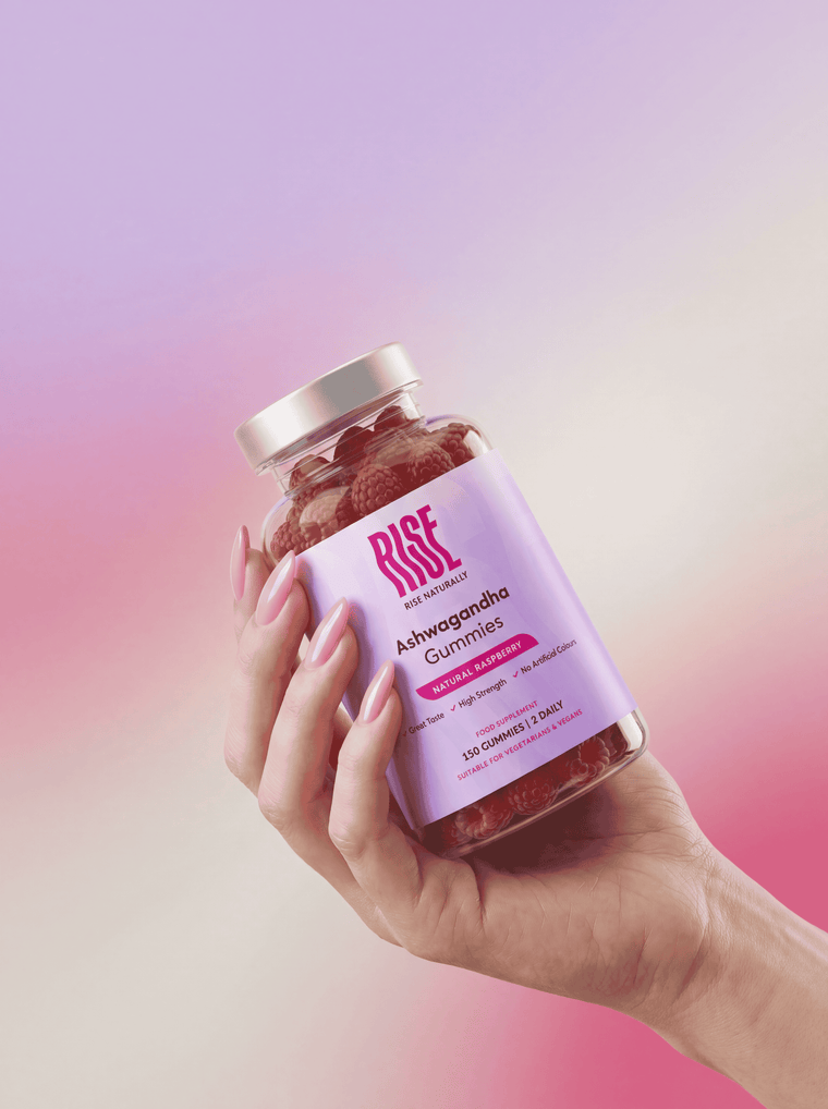 Ashwagandha 600mg - 150 Natural Raspberry Flavour Gummies