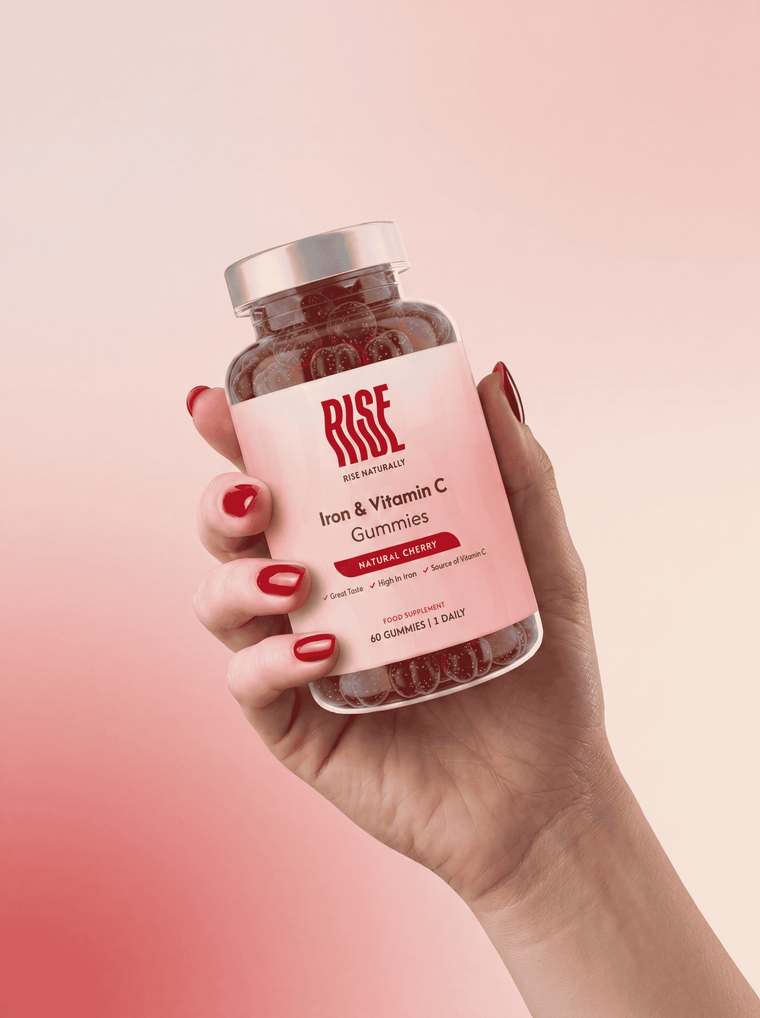 Iron & Vitamin C - 60 Natural Cherry Flavour Gummies