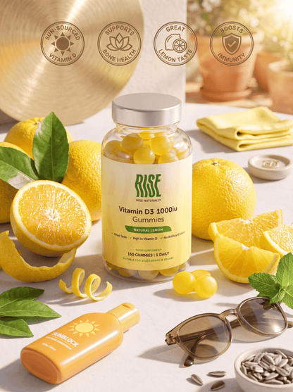 Vitamin D3 1000iu - 150 Lemon Flavour Gummies